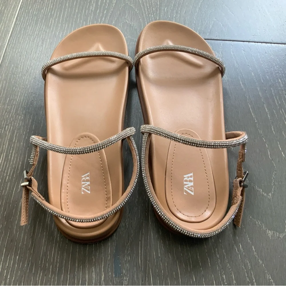Zara Rhinestone Sandals - Picture 6 of 7